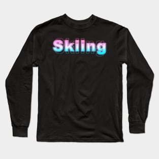 Skiing Long Sleeve T-Shirt